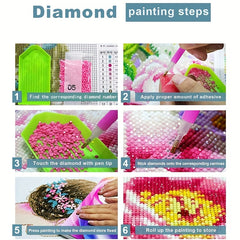 Cat Diamond Painting Set DIY Wall Decor Full Diamonds Embroidery Gift