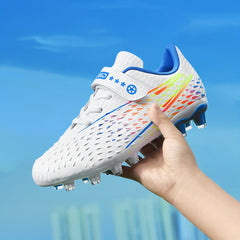Boys' Non Slip Football Cleat with Spikes - Comfy Outdoor Soccer Shoes