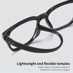 ZanyLen Men's Anti-Light Glasses Large Frame with Case & Cloth & Bag