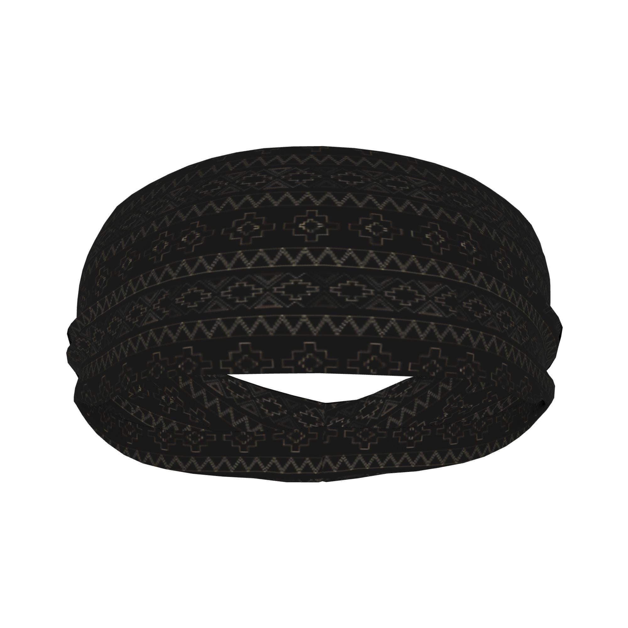 Boho Unisex Sports Headband Sweat Wicking Stretchy Breathable Polyester