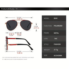 Men's Polarized Aviator Sunglasses UV400 Protection