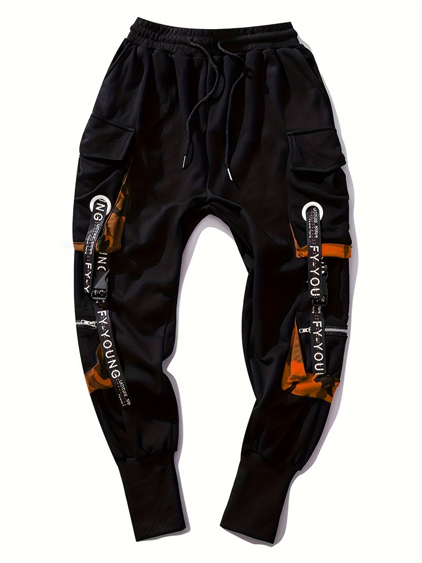 Halloween Men's Cargo Jogger Pants Hip Hop Style