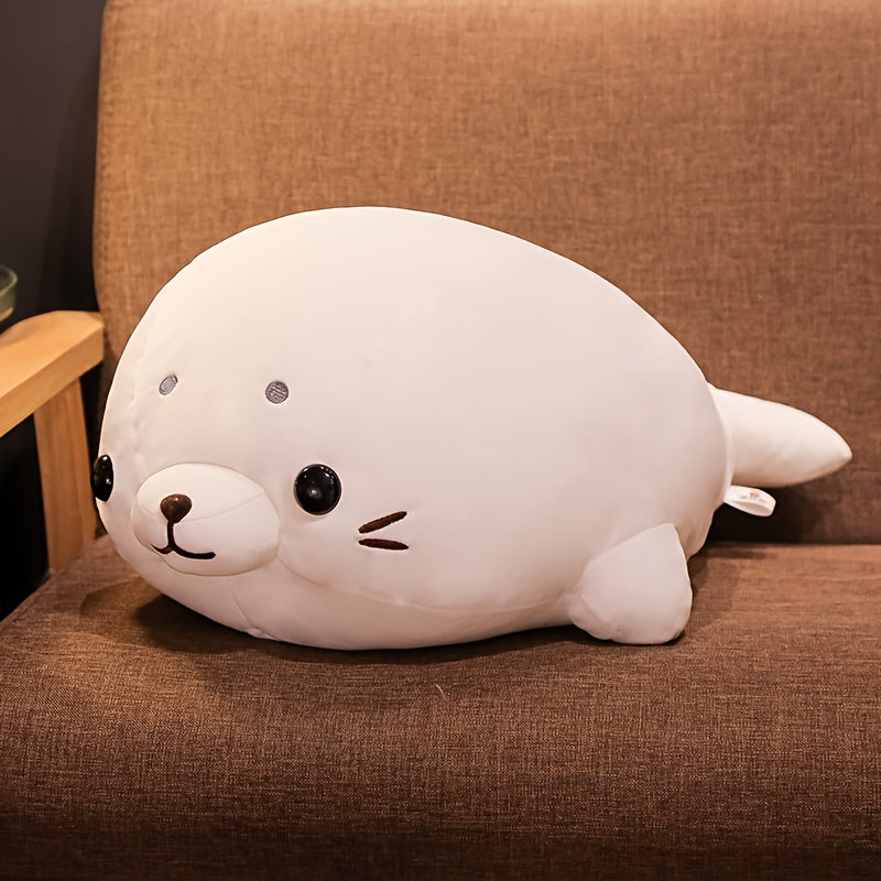 Ocean Series Aquarium Down Lying Seal Plush Toy Doll
