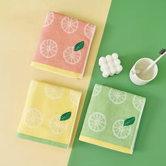 Lemon Pattern Hand Towel Quick Drying Soft Cotton Bathroom Towel