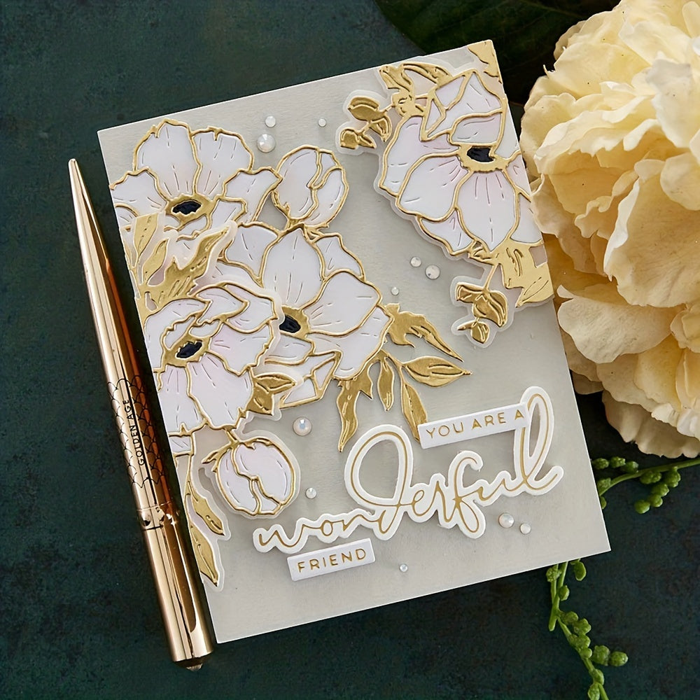 Metal Cutting Dies Flower Stencils Leaves Fall DIY Craft Decoration