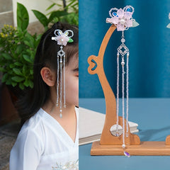 Children's Pink Fairy Hair Clip Tassel Hair Accessories