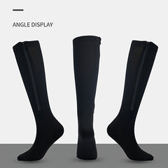 Men's Over Knee High Zip Sport Socks Nylon Blend