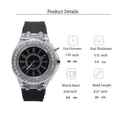 Colorful Luminous Couple Watch Party Sports Quartz Watch