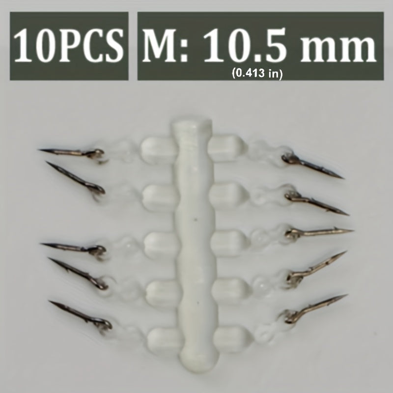 10pcs Metal Spike Bait Hook Set Fishing Tackle Accessories