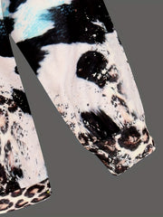 Leopard Print Halloween Hoodie Women's Sweatshirts