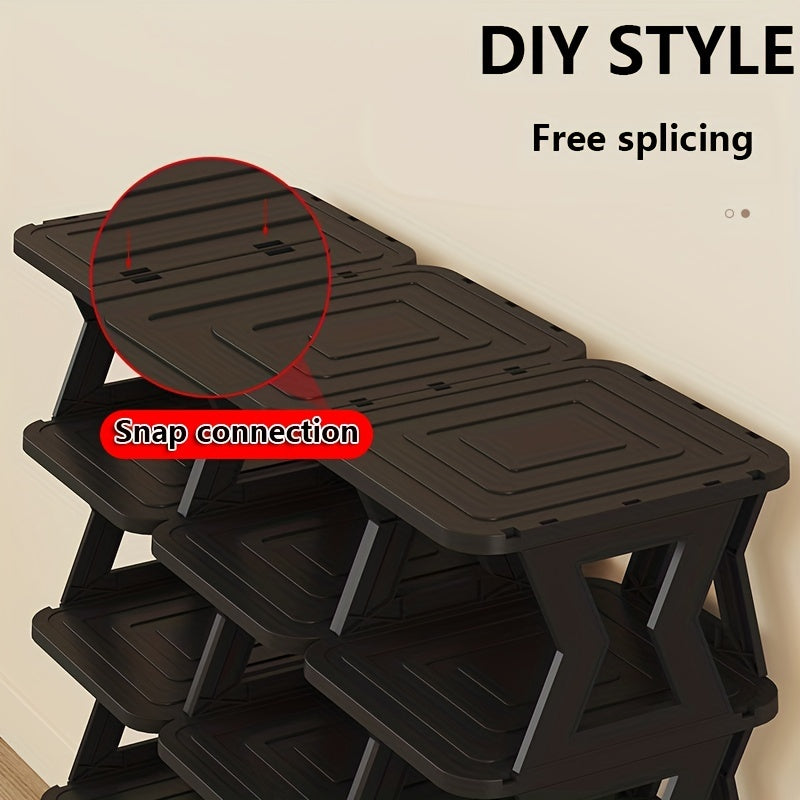 Layered Shoe Rack Modern Minimalist Shoe Cabinet Vertical Storage Rack