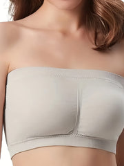 Strapless Bandeau Bra Soft & Comfy Stretch Everyday Bra Women's Lingerie