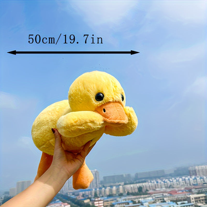 Fluffy Duck Plush Pillow Stuffed Animal Soft Dolls Floor Mat Birthday Gift