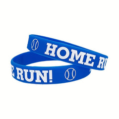 Baseball & Softball Silicone Bracelet Cheer Up Play Ball Sports Bracelet