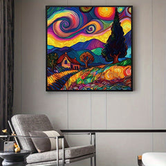 5D Diamond Painting Colorful Anime Dream Starry Sky Home Decor DIY Full Diamonds