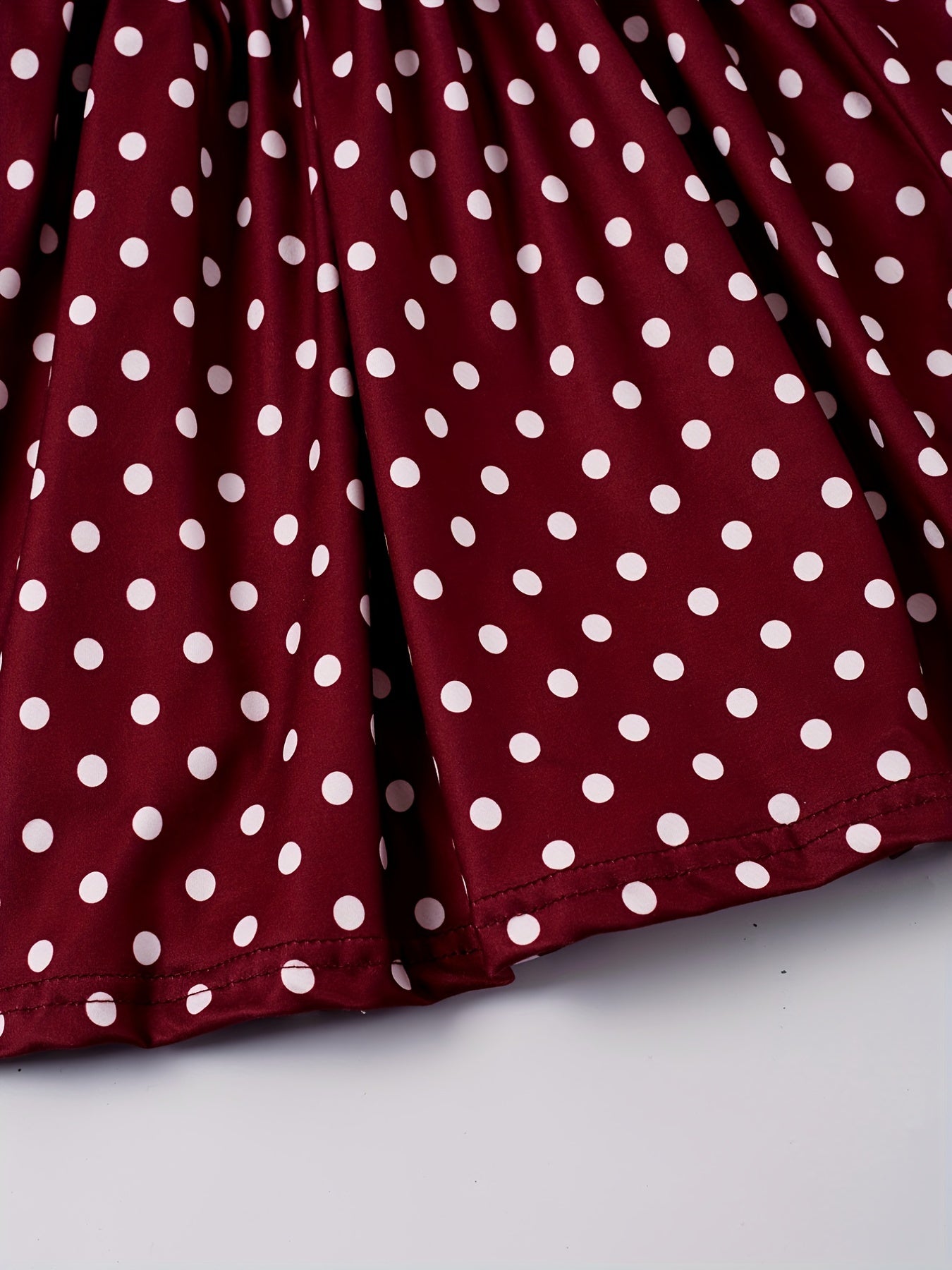 Toddler Girls Polka Dot Stretch Casual Dress
