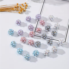 Colorful Pearl Pottery Mud Ball Accessories DIY Jewelry Ornaments Set
