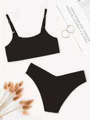 Solid Full Coverage Bra & Seamless Panties Set