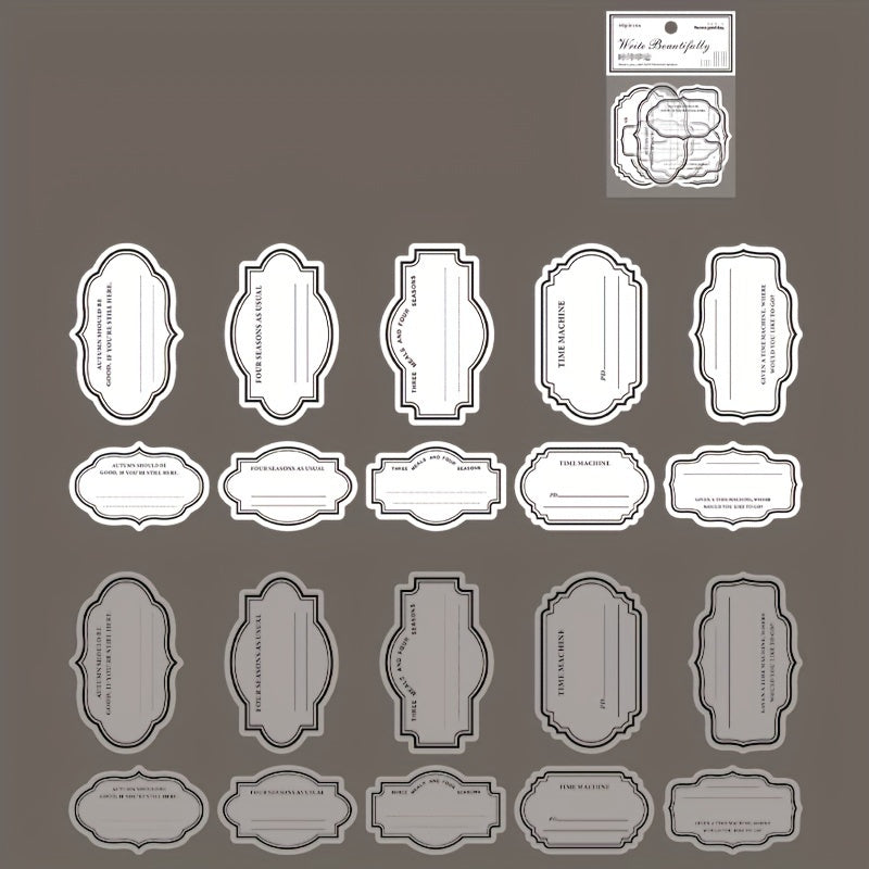 Double Framed Retro Hand Book Bottom Note Series