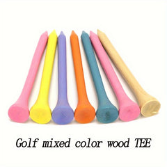5pcs Wooden Golf Tees Course Supplies