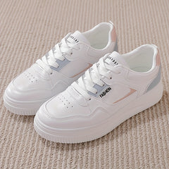 Women's Colorblock Sneakers Low Top Lace Up Walking Shoes
