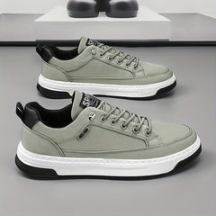 Men's Canvas Lace-up Sneakers Casual Shoes Breathable