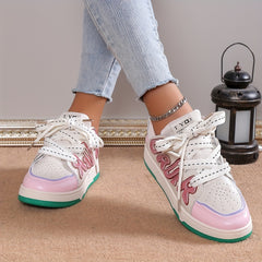 Women's Block Non-slip Skate Shoes Thick Bottom Sneakers