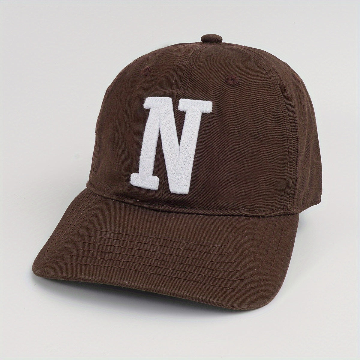Patch Cotton Baseball Cap Solid Couple Dad Hat Unisex Casual Adjustable