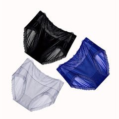 3 Pack Plus Size Panties Women's Lace Underwear Set