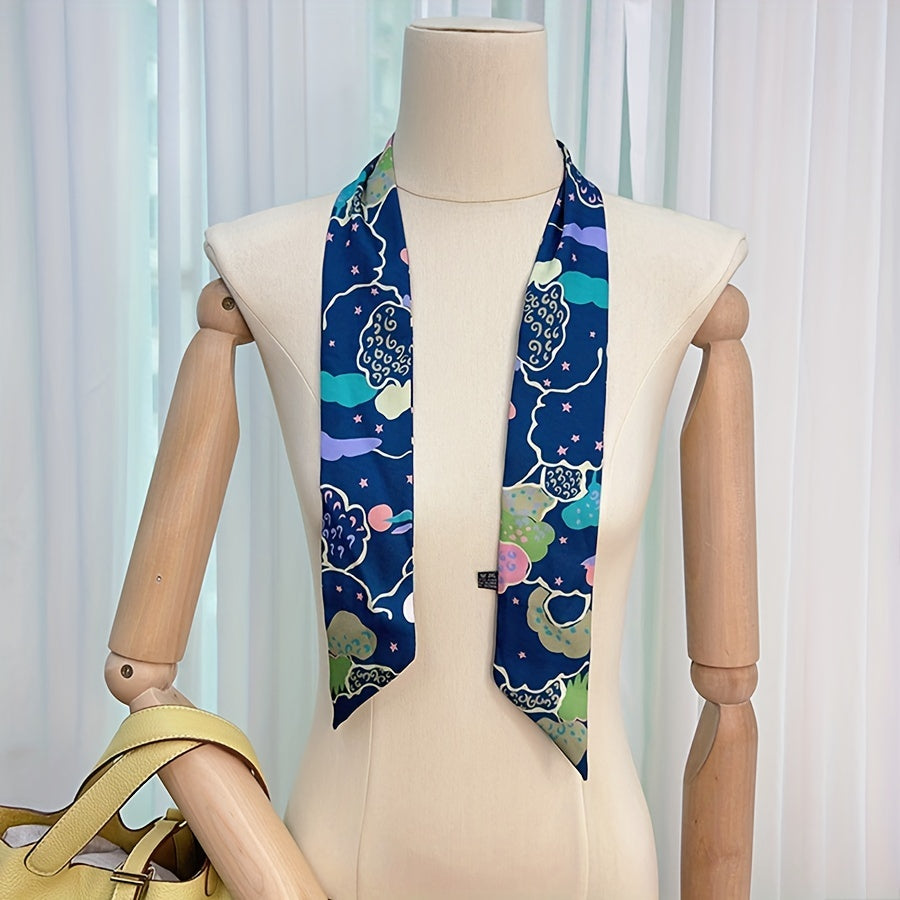 Cloud Sea Star Pattern Ribbon Scarf Headband Neck Wrist Scarf
