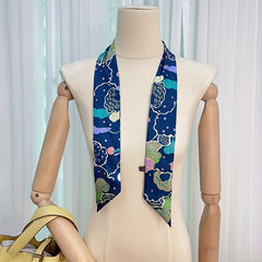 Cloud Sea Star Pattern Ribbon Scarf Headband Neck Wrist Scarf