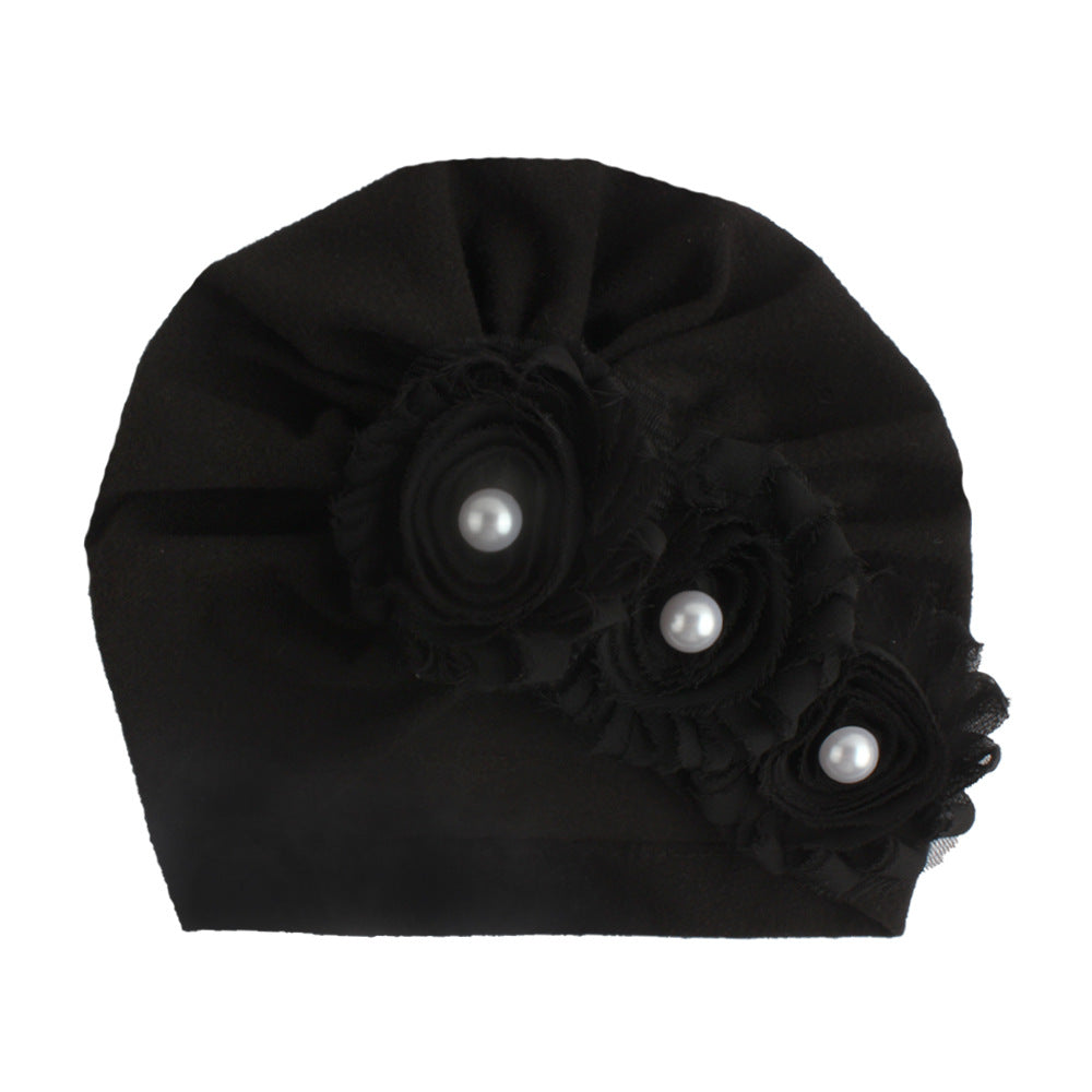 Warm Faux Pearl Baby Headscarf Gift For Kids