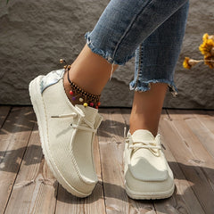 Women's Low Top Loafers Comfort Slip On Shoes Casual Walking Shoes
