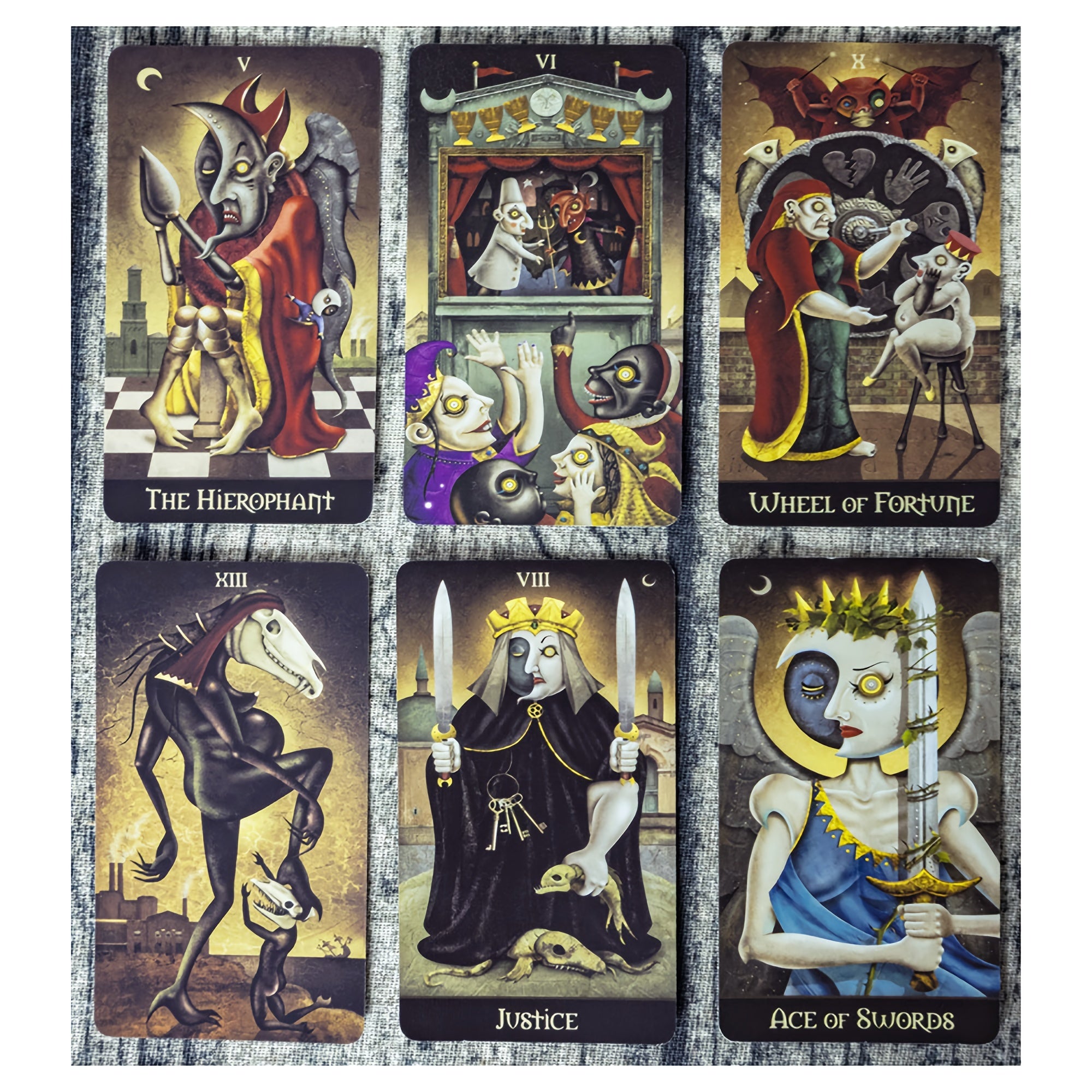 1 Evil Moon Tarot Card Deck with Guide - Outdoor Camping Games