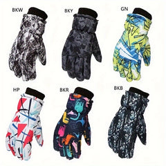 Kids Outdoor Skiing Gloves for Boys and Girls
