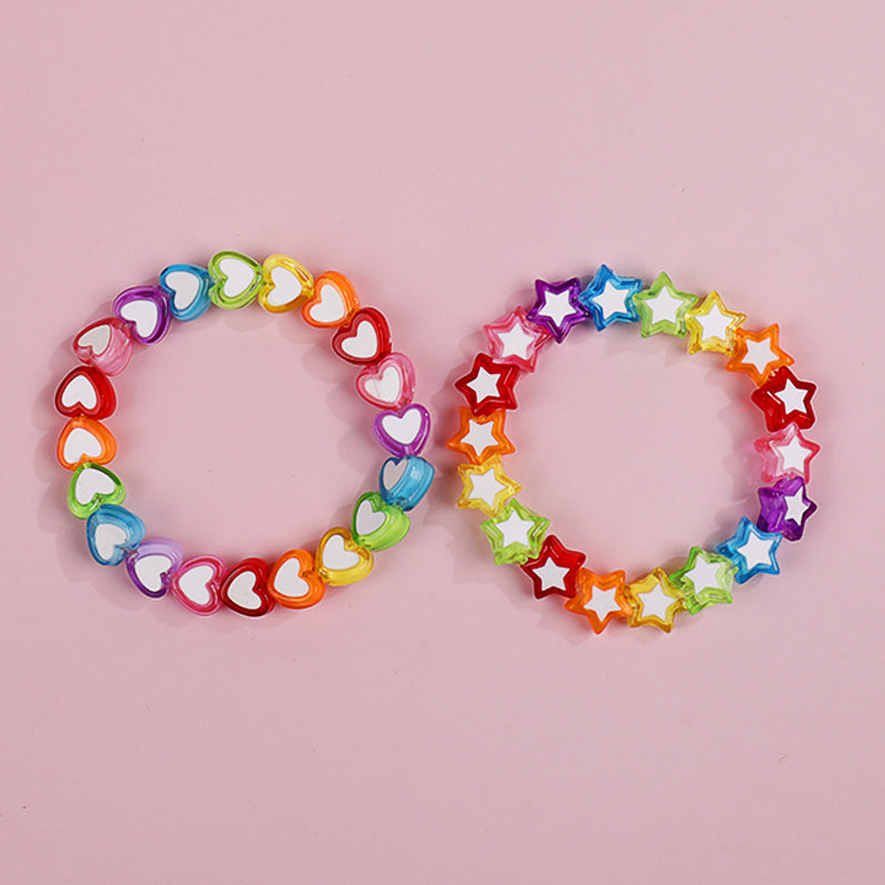 Makersland Girls Star Love Bead Bracelet