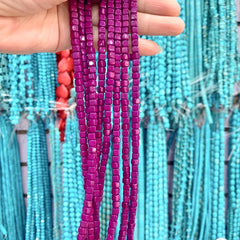 90pcs Turquoise Cube Beads DIY Jewelry Making Necklace & Bracelet