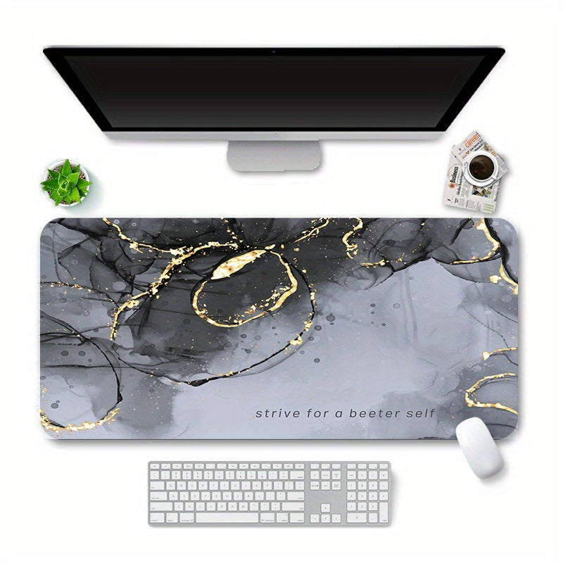 Double Sided Faux Leather Mouse Pad Waterproof Non slip Leather Pad