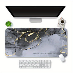 Double Sided Faux Leather Mouse Pad Waterproof Non slip Leather Pad