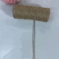 3 Pcs 50m Natural Jute Twine Hand Braided DIY String Ropes