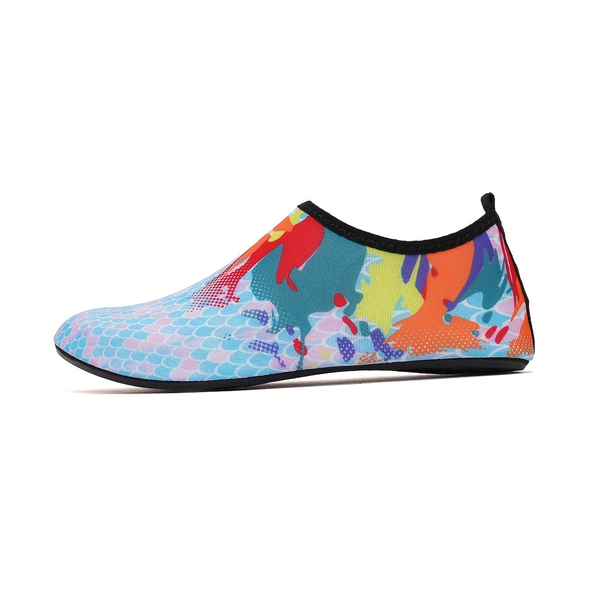 Women's Colorful Print Water Shoes Lightweight Non slip Beach Shoes