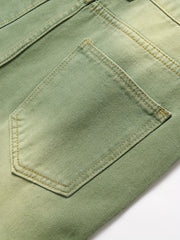 Men's Ripped Denim Shorts with Pockets for Summer