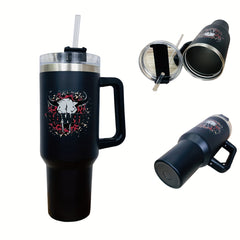 40oz Stainless Steel Water Bottle Insulated Tumbler Cup Portable Handle