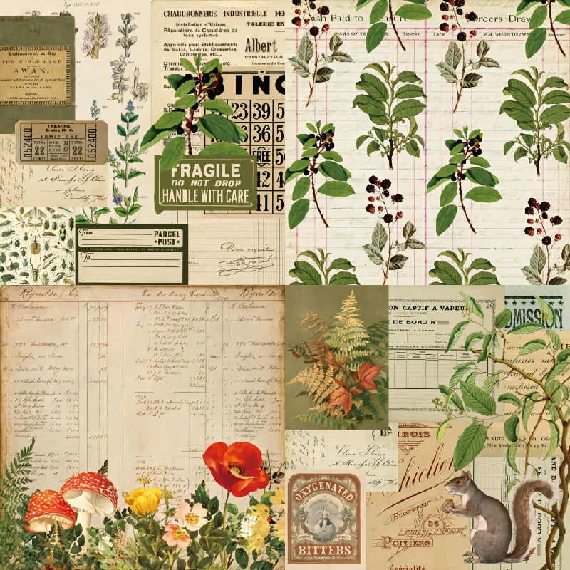 Vintage Forest Background Paper 6 inch Patterned Paper 22005
