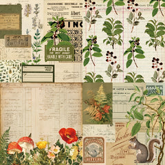 Vintage Forest Background Paper 6 inch Patterned Paper 22005