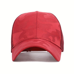 Camouflage Ponytail Trucker Hat Mesh Baseball Cap