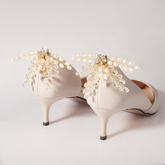 Pearl Shoe Clips DIY Floral Shoe Buckle Shoe Decoration