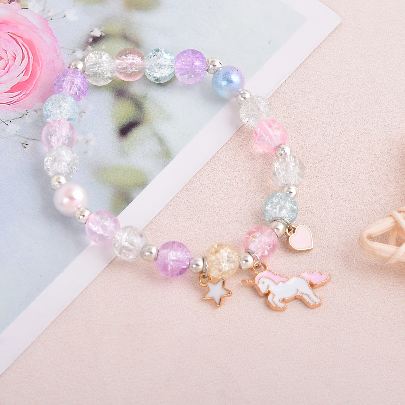 Kids Christmas Gift Unicorn Girls Bracelet