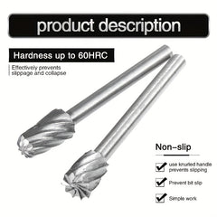 10pcs Carbide Grinding Bits Set for Rotary Tools