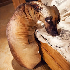 3D Simulation Dog Pillow Plush Toy Dog Doll